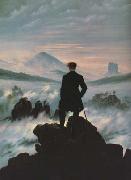 Caspar David Friedrich Wanderer above the Sea of Fog (mk10) USA oil painting artist